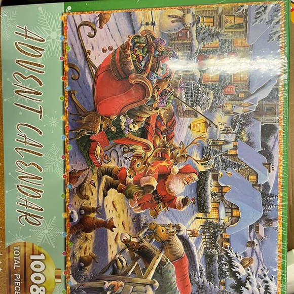 Advent Calendar Christmas Jigsaw Puzzle - Festive Red - Picture 2 of 4
